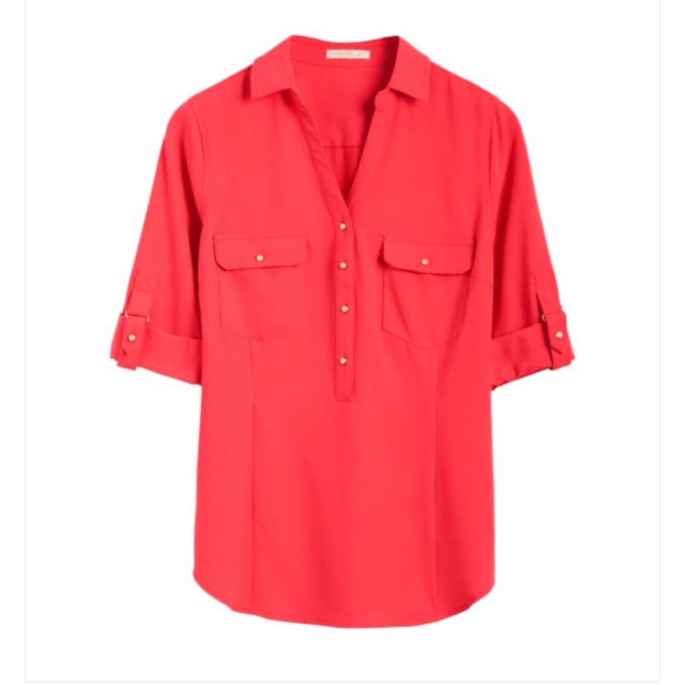 Skies are Blue Haldis Henley Blouse